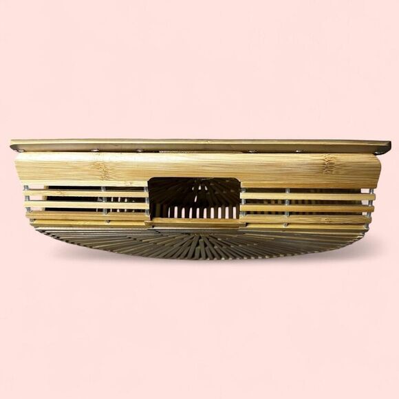 Bamboo Arc Bag – Coastal Boho Minimalist Summer Purse - Picture 5 of 8